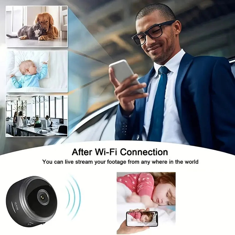 Mini Wireless WiFi Camera with Indoor Video Recorder